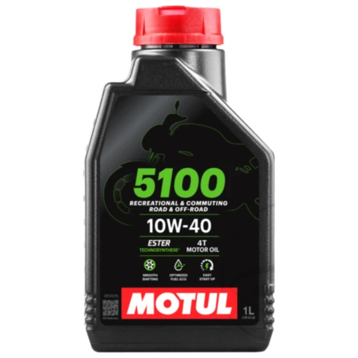 Motoröl 10W40 4T 1 Liter Motul HC - Synthese 5100 Alternative: 7140368 passend für: Honda CB, CBR, VT