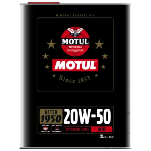Motoröl 20W50 2L für Oldtimer und klassische Motorräder