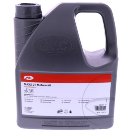 2 - Takt - Motoröl 4 Liter JMC Maxx teilsynthetisch passend für: Aprilia SR, RS, Scarabeo