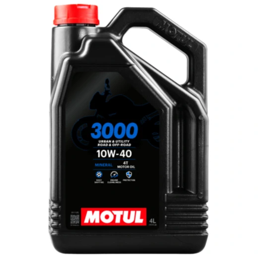 Motoröl 10W40 4T für Motorräder - 4L Motul Mineral 3000