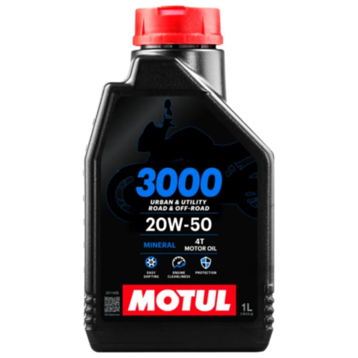 Motoröl 20W50 4T 1 Liter Motul mineralisch 3000 Alternative: 7140464 passend für: BMW R, K, K1, S