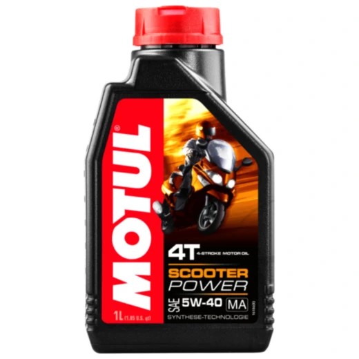 Motoröl 5W40 4T 1 Liter Motul synthetisch Scooter Power MA passend für: Piaggio Beverly, X9, MP3