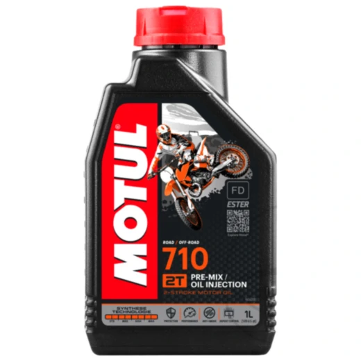 2 - Takt - Motoröl 1 Liter Motul synthetisch 710 Alternative: 7140393 passend für: Aprilia SR, Scarabeo, Habana/Mojito