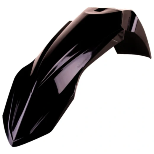 Schwarzes Vorder-Schmutzblech von Polisport