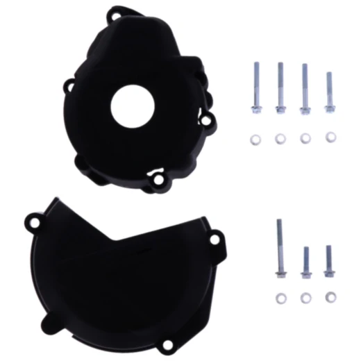 Kupplung/Zündungsdeckel Protektor schwarz Satz passend für: Husqvarna FE 7162550