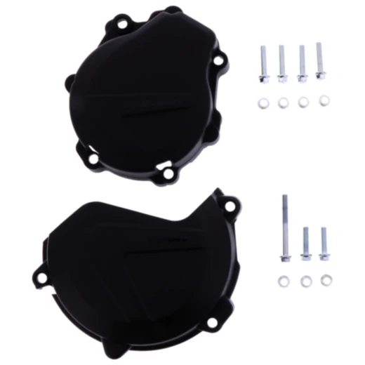 Kupplung/Zündungsdeckel Protektor schwarz Satz passend für: Husqvarna FE 7162559