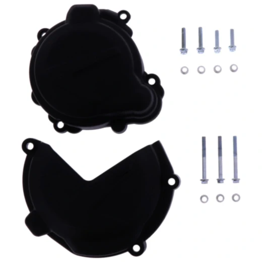 Kupplung/Zündungsdeckel Protektor schwarz Satz passend für: Beta RR, Xtrainer