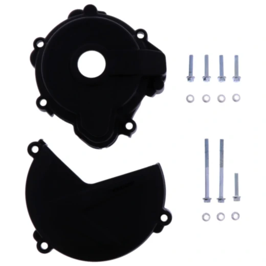 Kupplung/Zündungsdeckel Protektor schwarz Satz passend für: Sherco SE