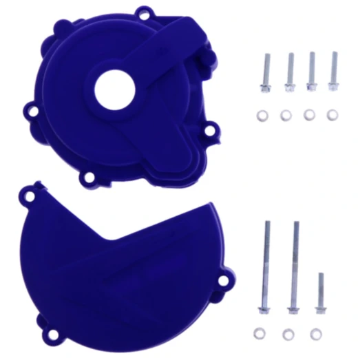 Kupplung/Zündungsdeckel Protektor blau Satz passend für: Sherco SE