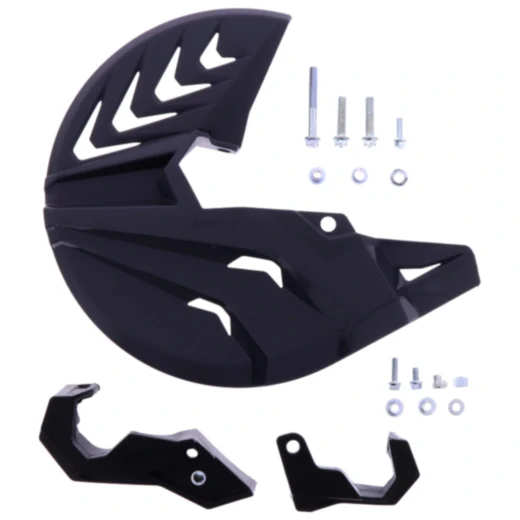 Bremsscheibe+Gabelprotektor unten grau / schwarz passend für: Husqvarna FC, FE, TE, TC