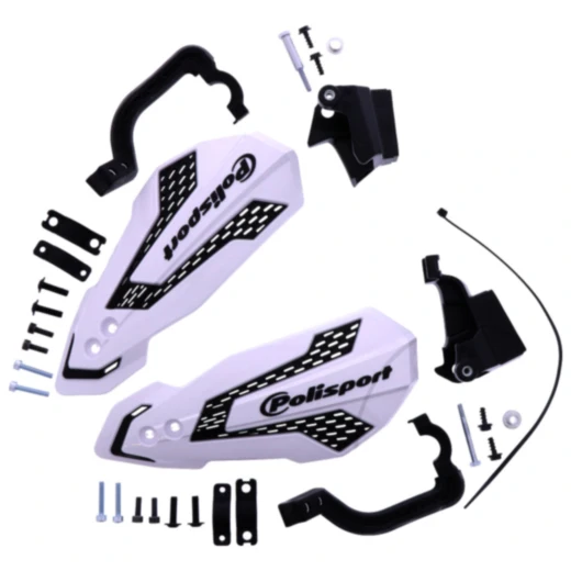 Handprotektor MX Flow weiß / schwarz Satz passend für: Sherco SE, SEF, Trial