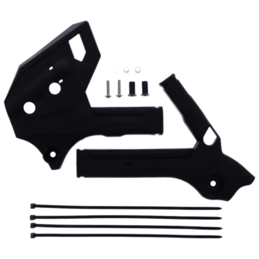 Rahmenprotektor Set Schwarz für Polisport