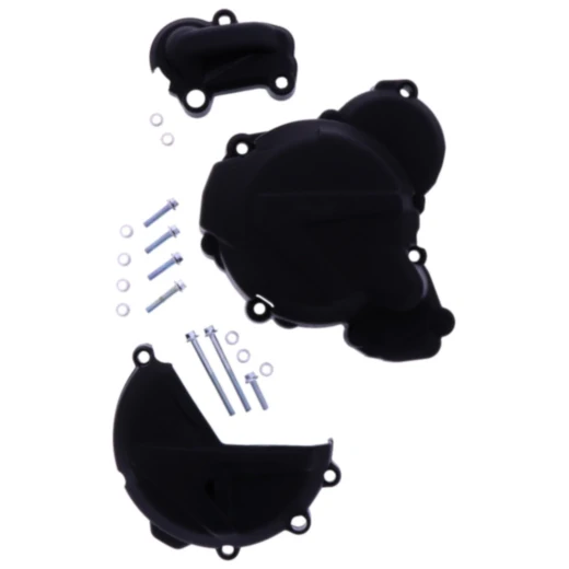 Kupplung/Zündungsdeckel Protektor schwarz Satz passend für: Gas Gas EC