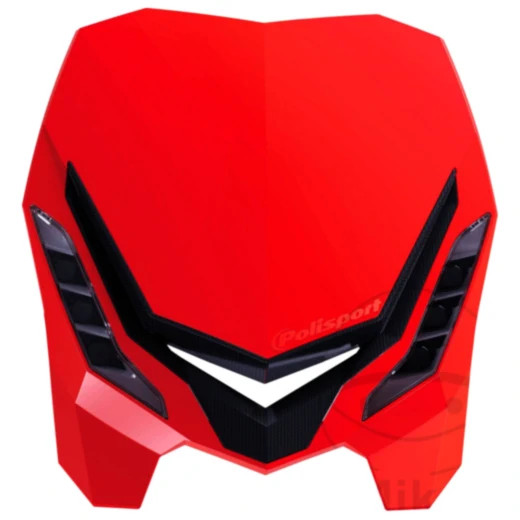 Scheinwerfermaske E-Blaze rot/schwarz für Motorräder