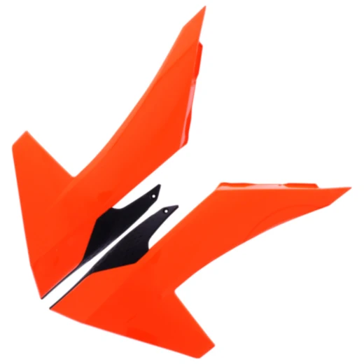 Kühlerlamellen Satz schwarz/orange für Motorräder