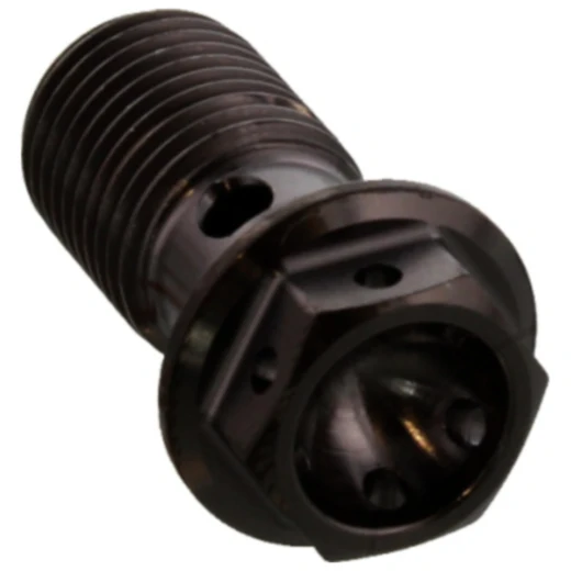 Hohlschraube einfach M10 x 1 Titan Racing schwarz passend für: Ducati Scrambler, Monster, 848