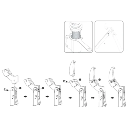 Hakenschlüssel Satz mit Gelenk 19-166 mm für Motorräder_0
