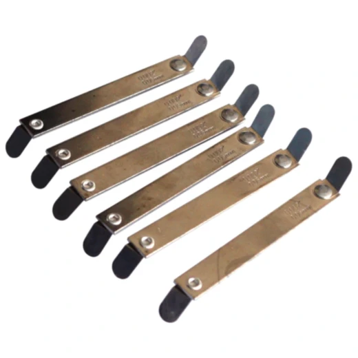 Fühlerlehre metrisch/Zoll JMP 6-teilig 0.10/0.13 mm für Motorräder