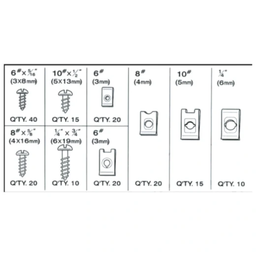 Blechmutter Sortiment 170 Teile_0