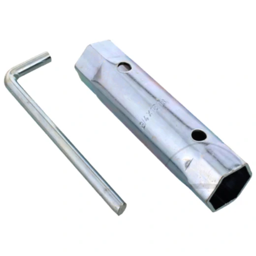 Zündkerzenschlüssel 2 in 1 SW19/21 mit abgewinkeltem Knebel für Motorräder