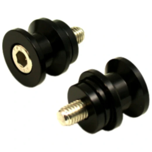 Aluminium Aufnahmehülse M8 schwarz für Motorrad