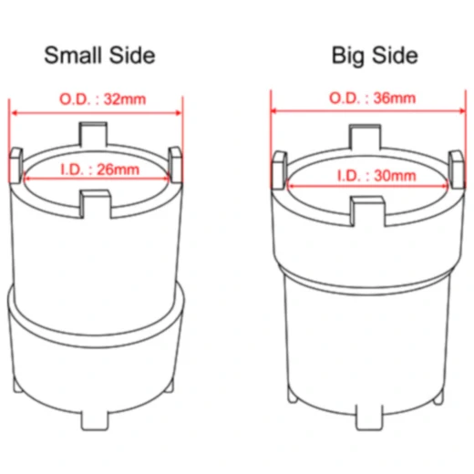 Nutmutternschlüssel 26/30 mm für Motorrad_0