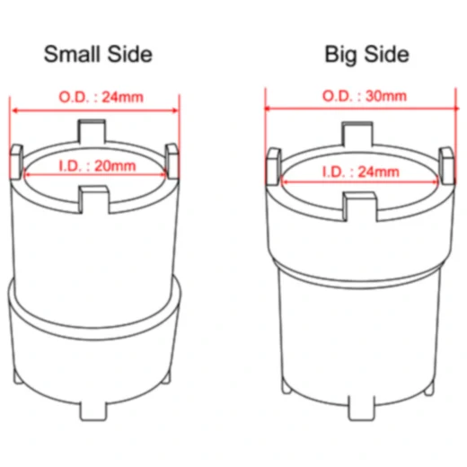 Nutmutternschlüssel für Motorräder 20/24 mm_0
