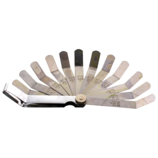 Fühlerlehre Set Zoll, 12-teilig 0.008-0.026 für präzises Messen