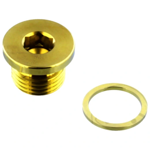 Ölablassschraube magnetisch JMP Bolt M16X1. 5 mm 10 mm Titan gold passend für: BMW F (900, 850, 750, 800), C