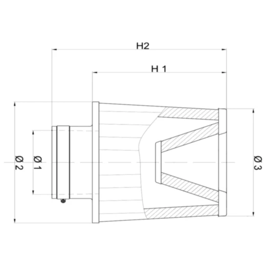 Rennluftfilter universal BMC 60MM_0