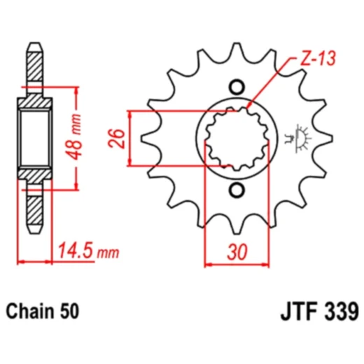 Ritzel 17Z Teilung 530 Alternative: 7260381 passend für: Honda CB, VFR, CBR