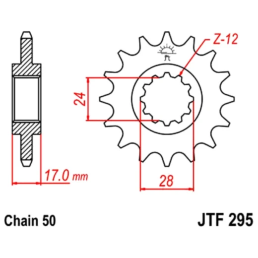 Ritzel 15Z Teilung 530 Alternative: 7260371 passend für: Honda CBR