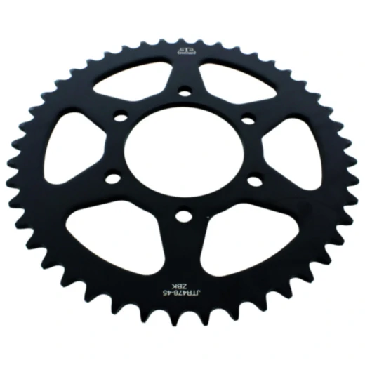 Kettenrad 45Z Teilung 520 schwarz Innendurchmesser 080 Lochkreis 104 passend für: Kawasaki Z, ZX - 6R, KLE