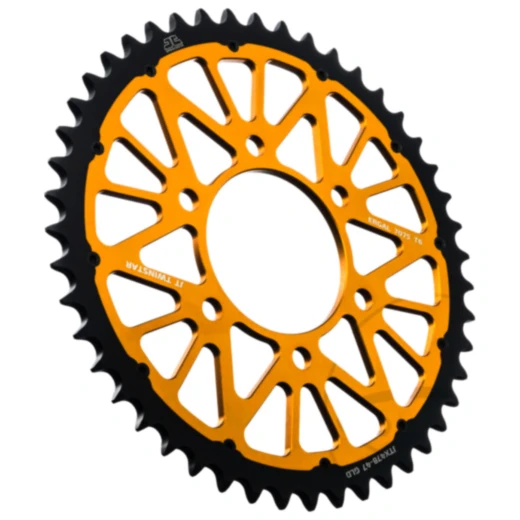 Kettenrad Twinstar 47Z Teilung 520 gold JT Alternative: 7580669 passend für: Kawasaki Z, ZX - 6R, KLE