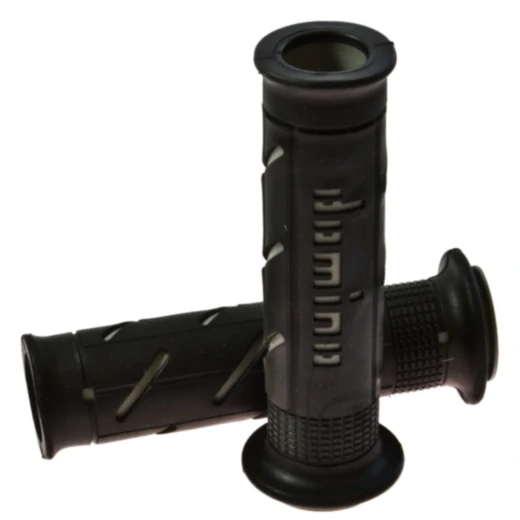 Domino Griffgummi schwarz/grau für Motorräder