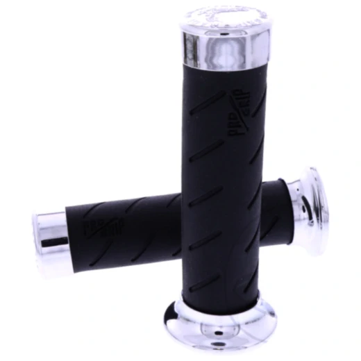 Griffgummi 862 schwarz/chrom D. 24/28 mm geschlossen. passend f