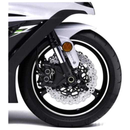 Felgenrandaufkleber silber 7 mm für Motorräder