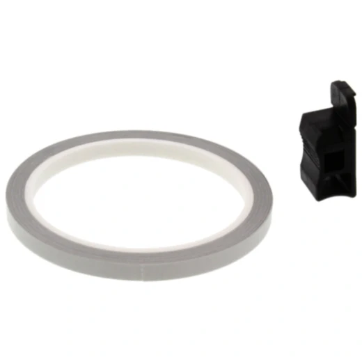 Felgenrandaufkleber mit Aufklebehilfe weiß