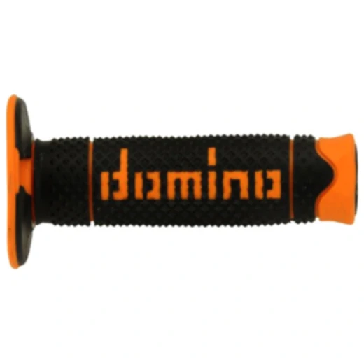 Domino Offroad Griffgummi schwarz/orange 22/26 mm_0