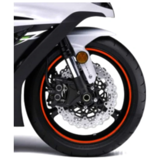 Felgenrandaufkleber orange 7mm für Motorräder