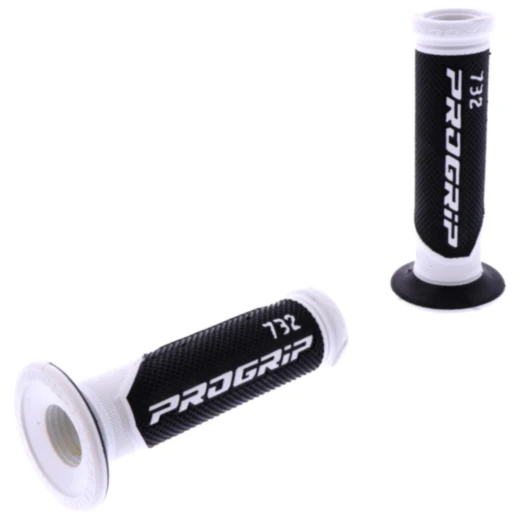 ProGrip Griffgummi 732 schwarz/weiß D.22/25mm für Motorräder