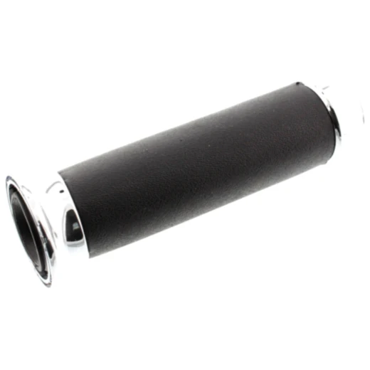 Griffgummi schwarz/chrom Originalersatzteil D. 21MM geschlossen. passend für: Vespa V, PX, N, PK