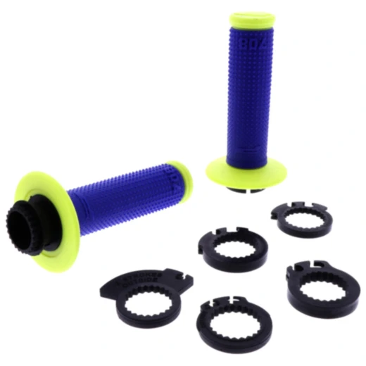 Griffgummi 708 fluoreszierend gelb/blau für Cross/MX