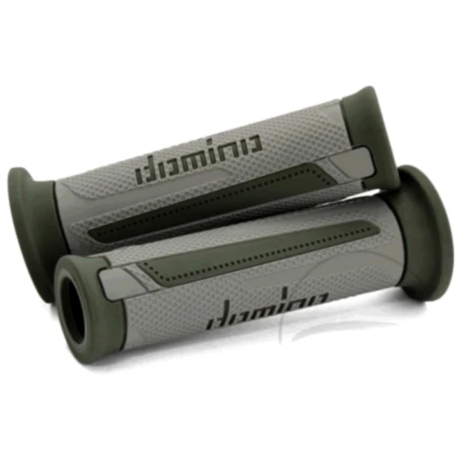 Griffgummi A350 grau/grün für Motorräder 22 / 26 mm offen