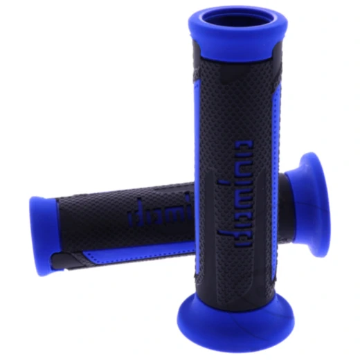 Griffgummi A350 schwarz/blau Domino für Motorräder