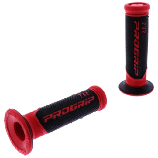 ProGrip Griffgummi 732 schwarz/rot D.22/25mm für Motorräder