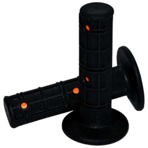 Griffgummi für Motorräder orange/schwarz D.22/25mm