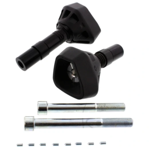 Anbausatz + Crashpad Evotech silber für Motorräder