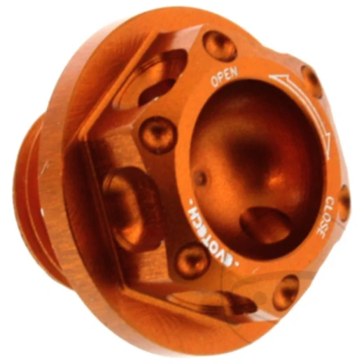 Öleinfüllschraube alu Evotech 18X1. 5 mm orange passend für: KTM Duke, Husqvarna Svartpilen