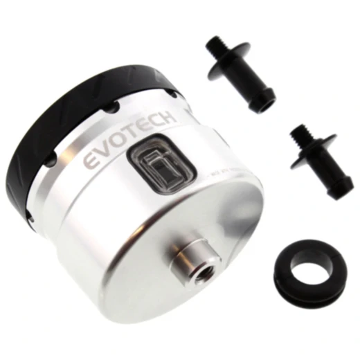 Bremsflüssigkeitsbehälter Evotech silber/schwarz für Motorräder